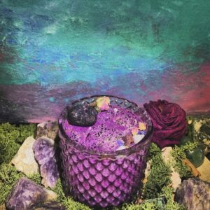 Алхимична Свещ "Виолетов Пламък"