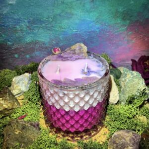 Алхимична Свещ "Дъх на Розова Луна"